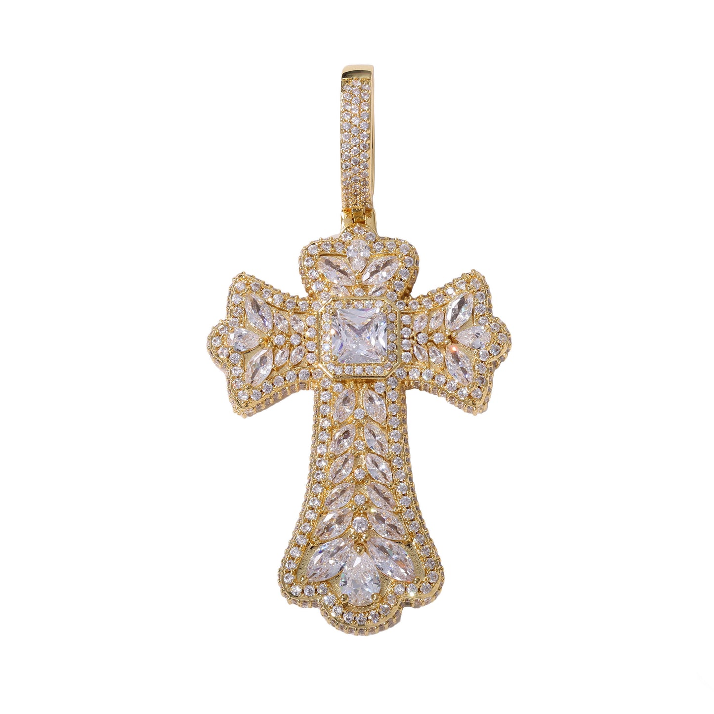 Multi Gem Cross Pendants