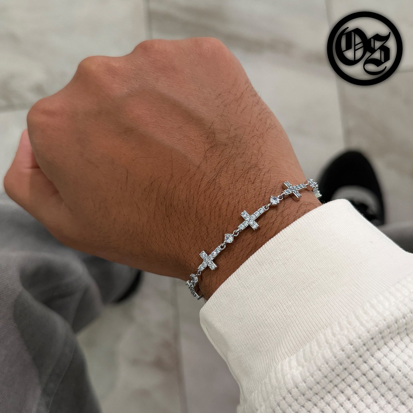 Eternal Cross Bracelets - Silver