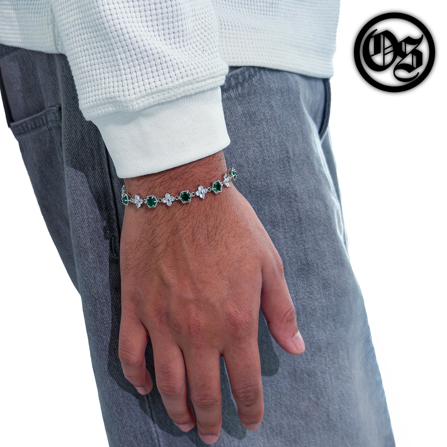 Flower Bracelets - Green