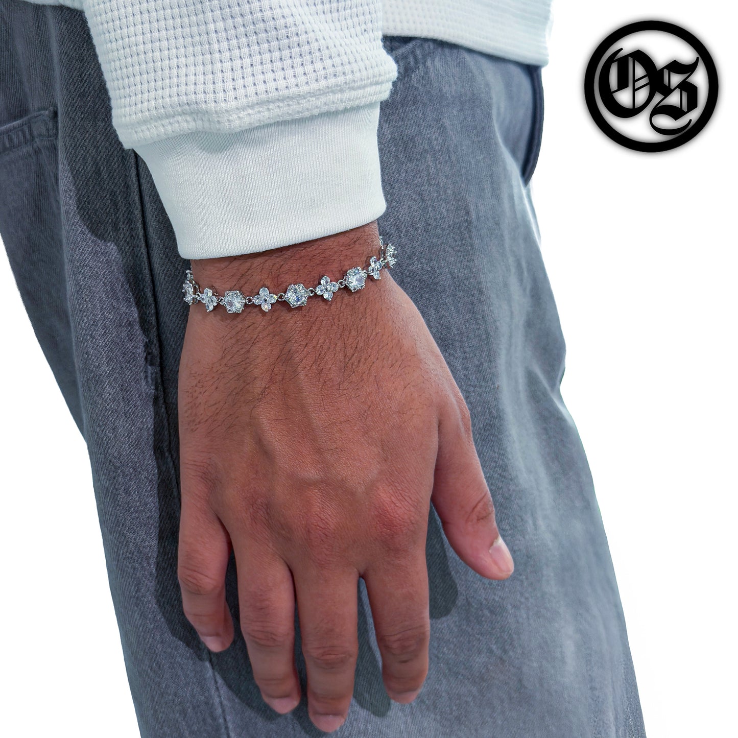 Flower Bracelets - Silver