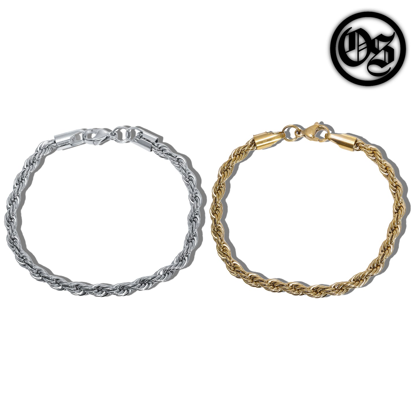 Rope Bracelets Silver - 5MM