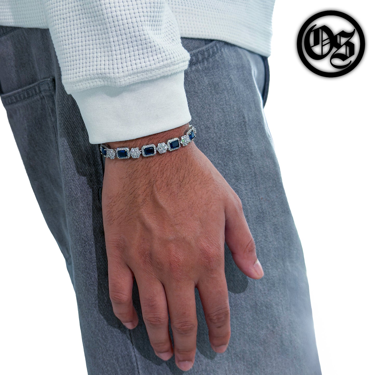 Stone Blossom Bracelets - Dark Blue