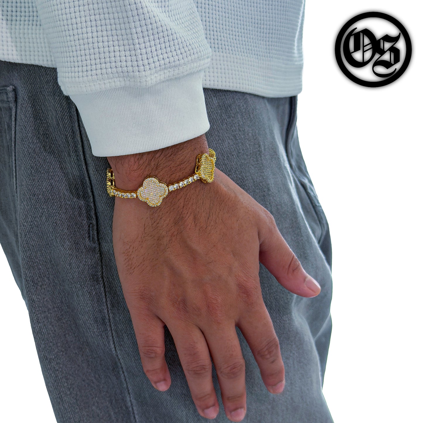 Tennis Clover Bracelets - Gold