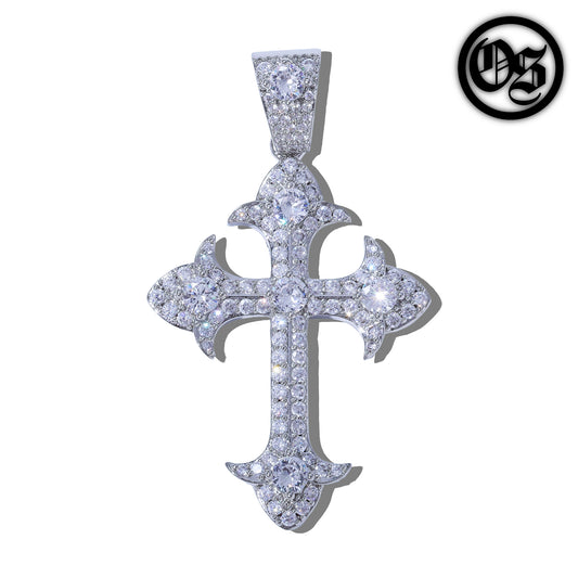 Crystal Cross Pendants - Silver