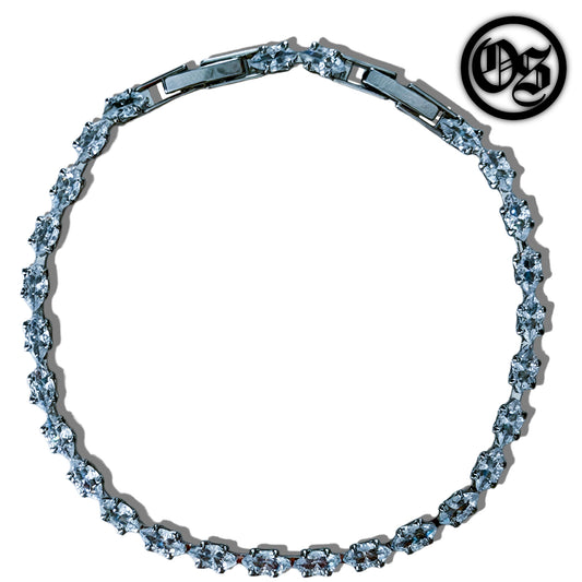 Crystal Shard Bracelets - Silver