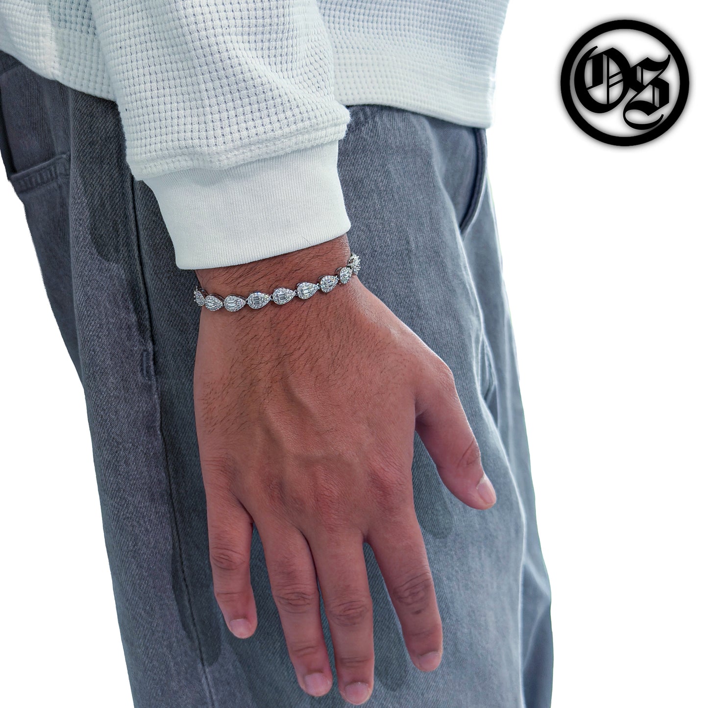 Cubic Teardrop Bracelet