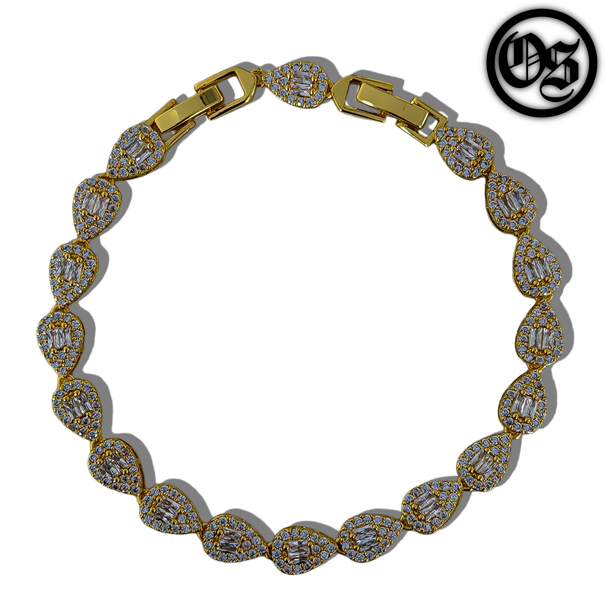 Cubic Teardrop Bracelets