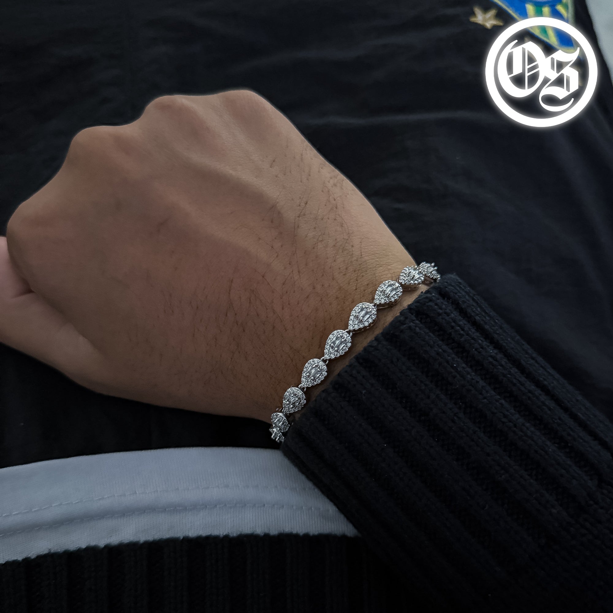 Cubic Teardrop Bracelets