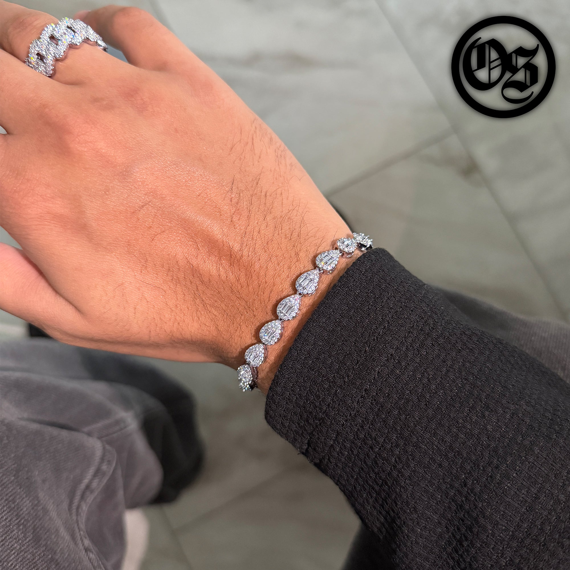 Cubic Teardrop Bracelets