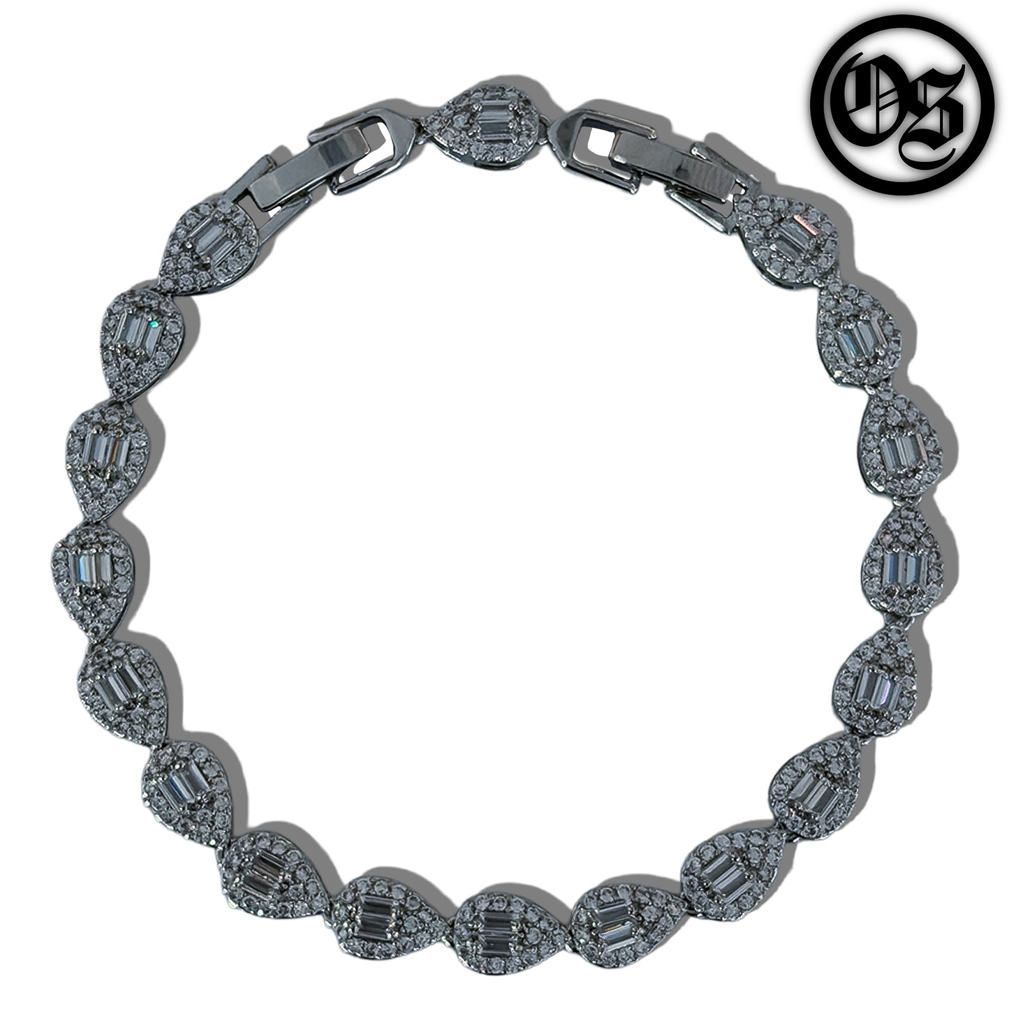 Cubic Teardrop Bracelets