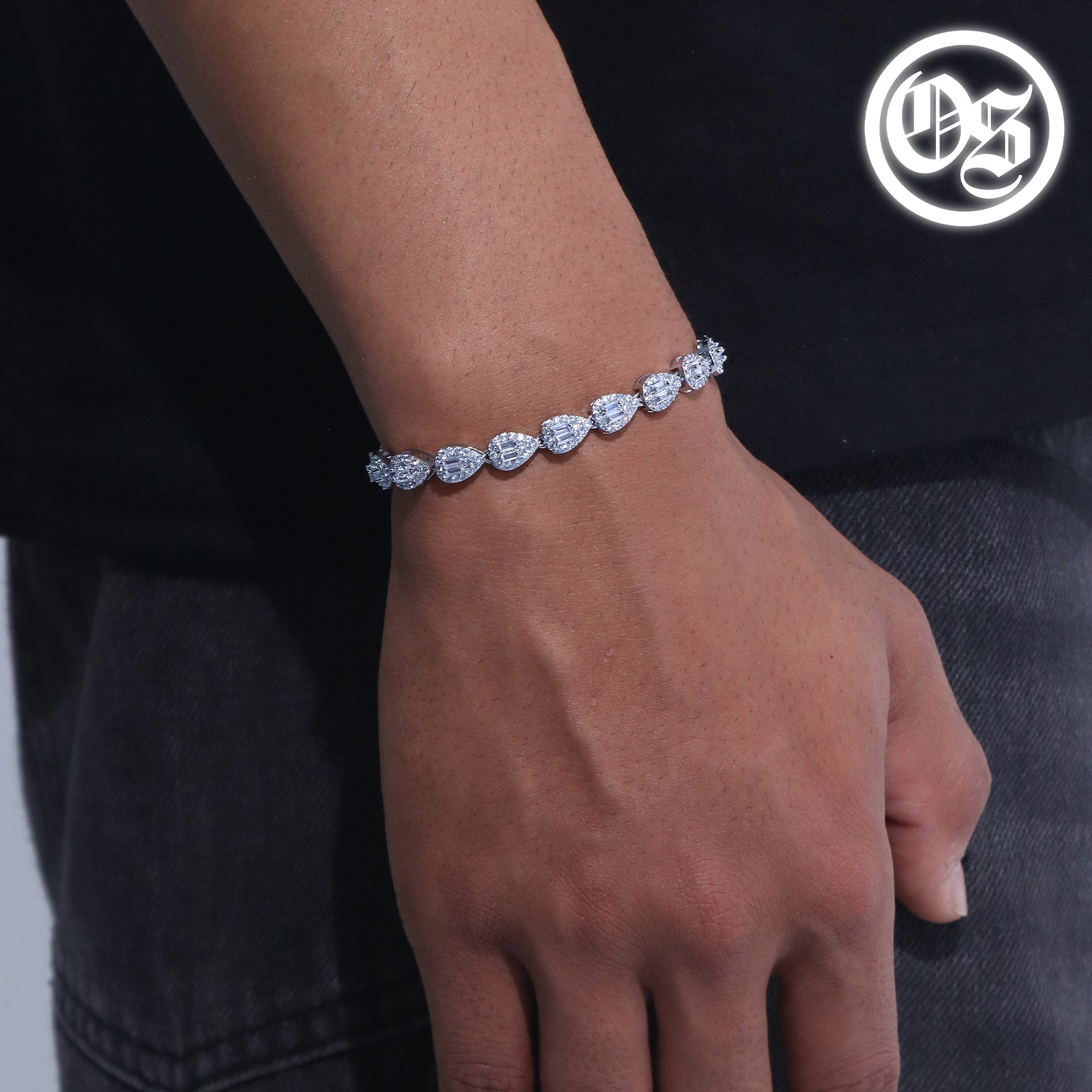 Cubic Teardrop Bracelets
