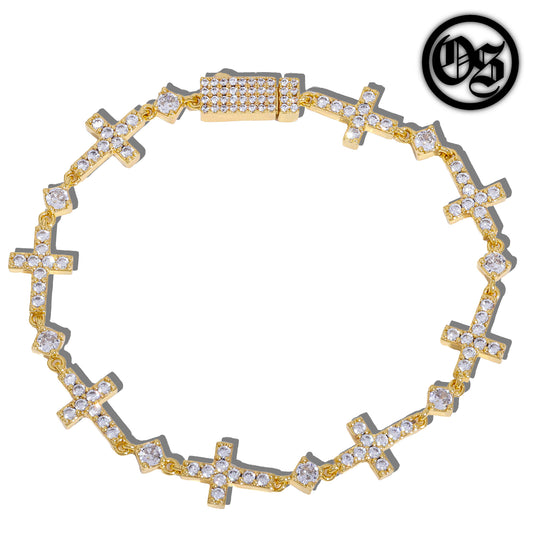 Eternal Cross Bracelets - Gold