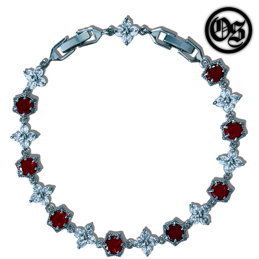 Flower Bracelets - Red