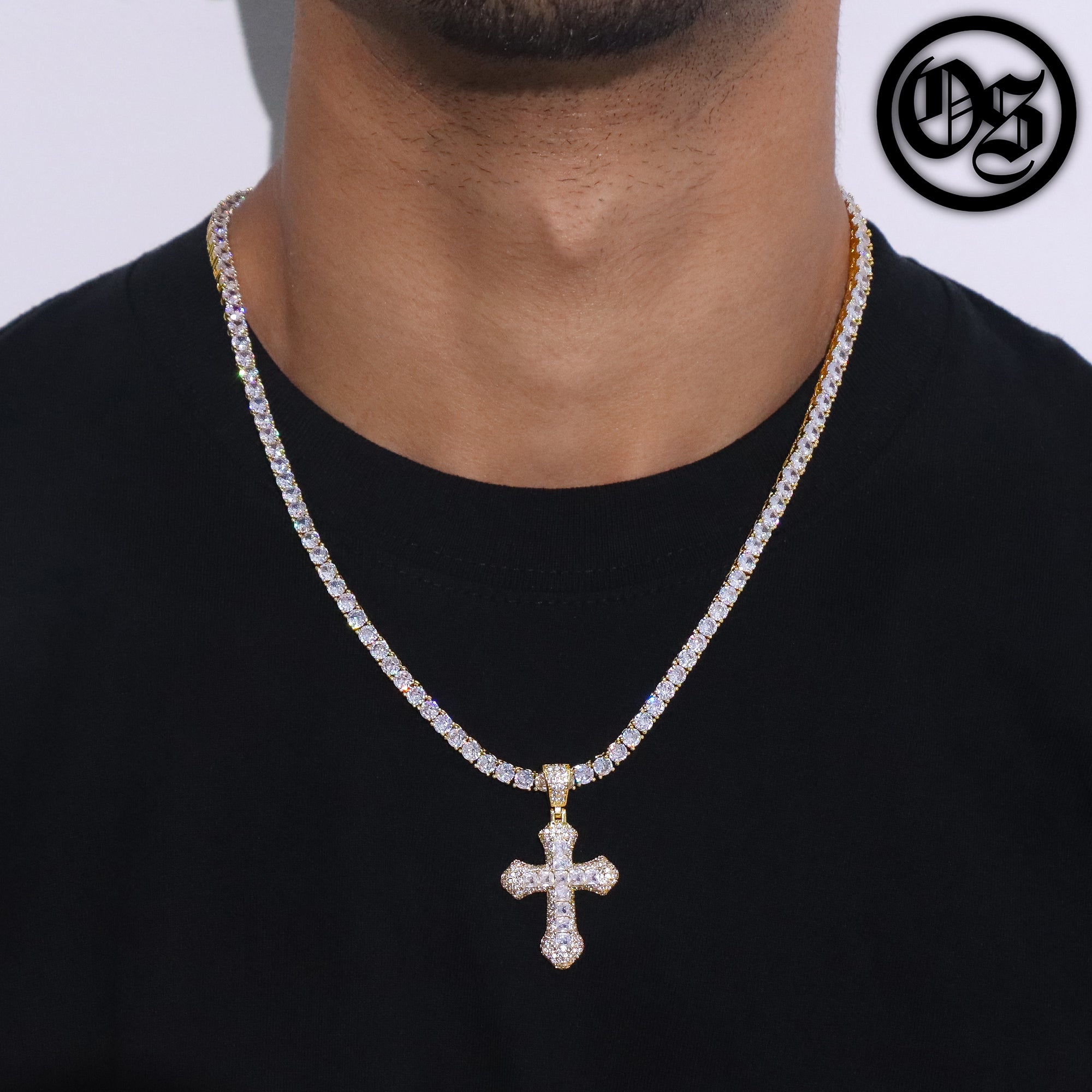 Frosty Cross Pendants