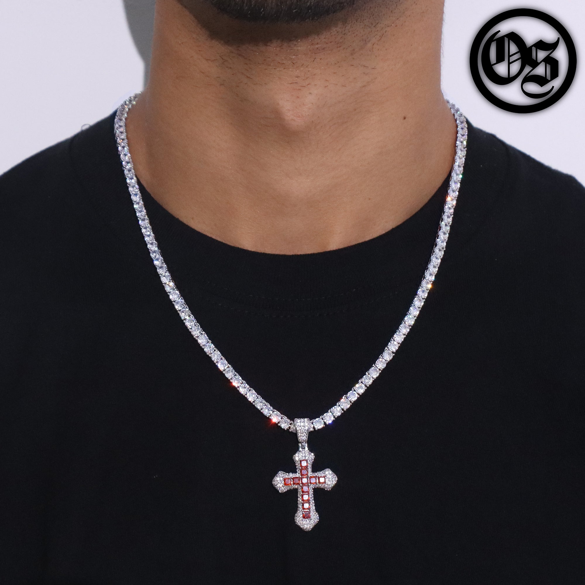 Frosty Cross Pendants