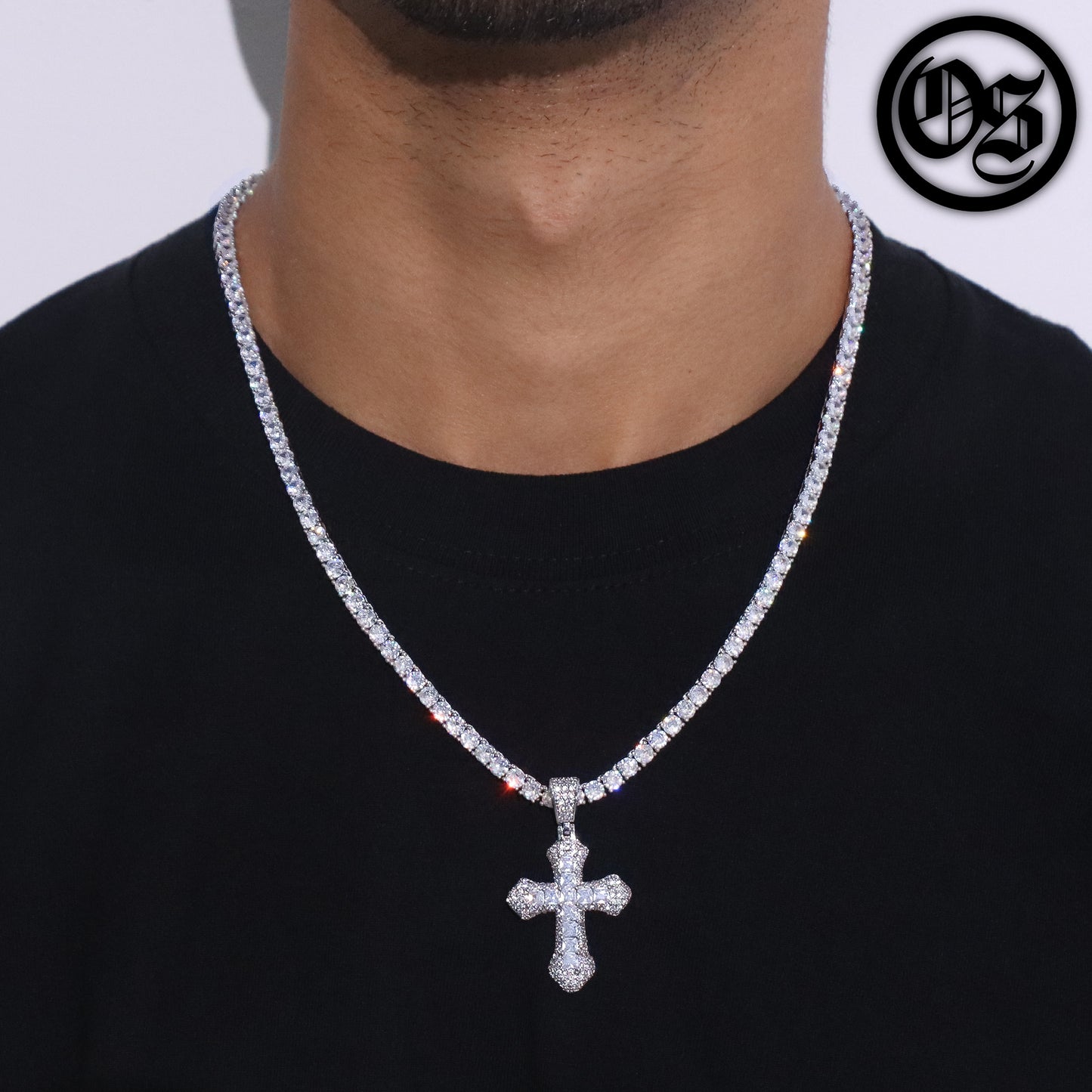 Frosty Cross Pendants