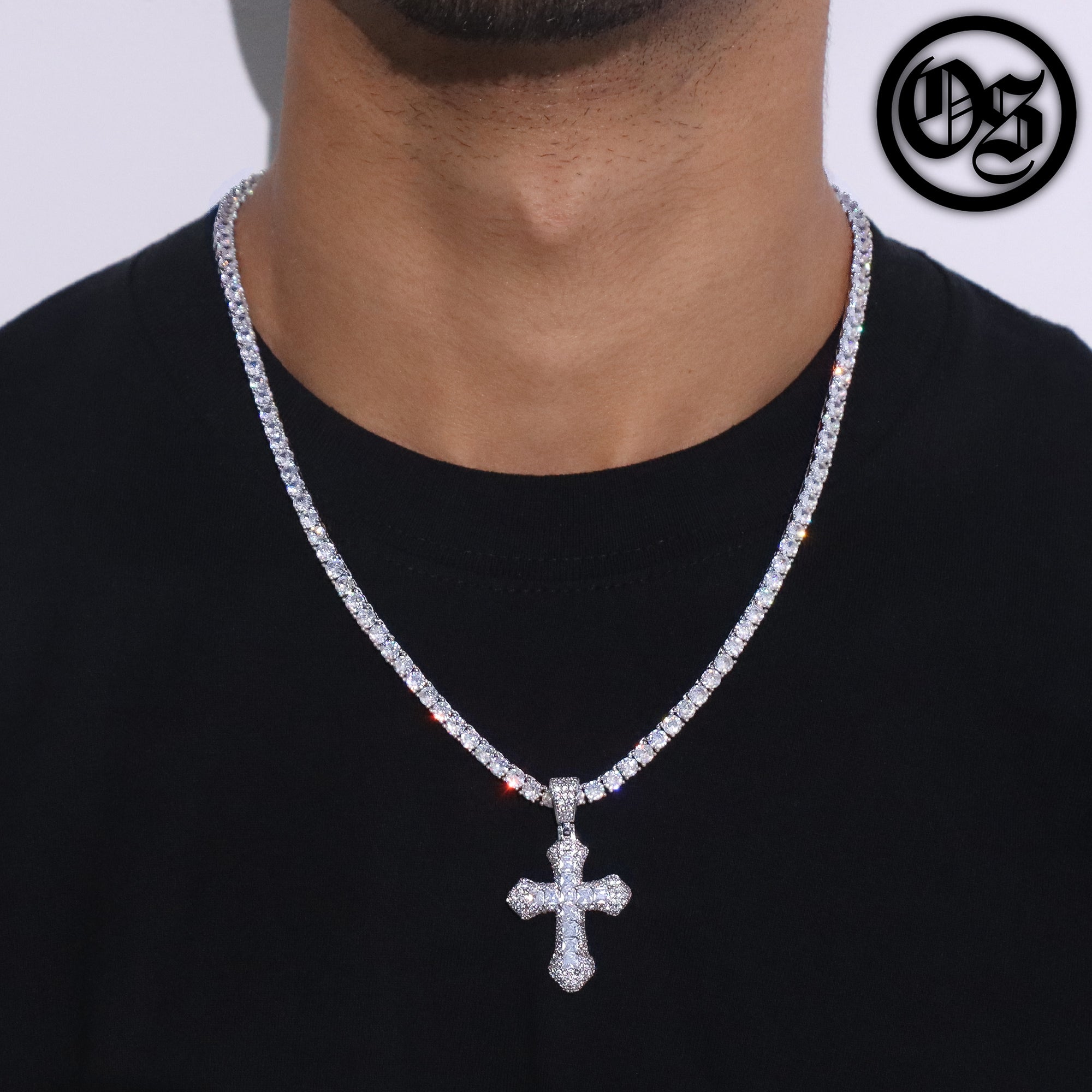 Frosty Cross Pendants