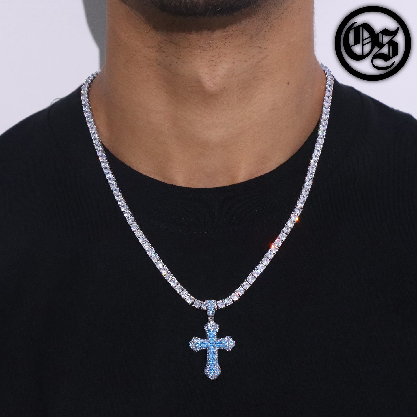 Frosty Cross Pendants