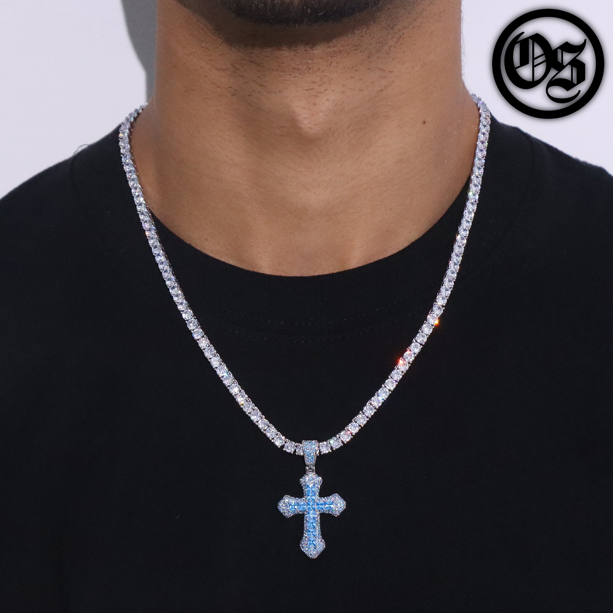 Frosty Cross Pendants
