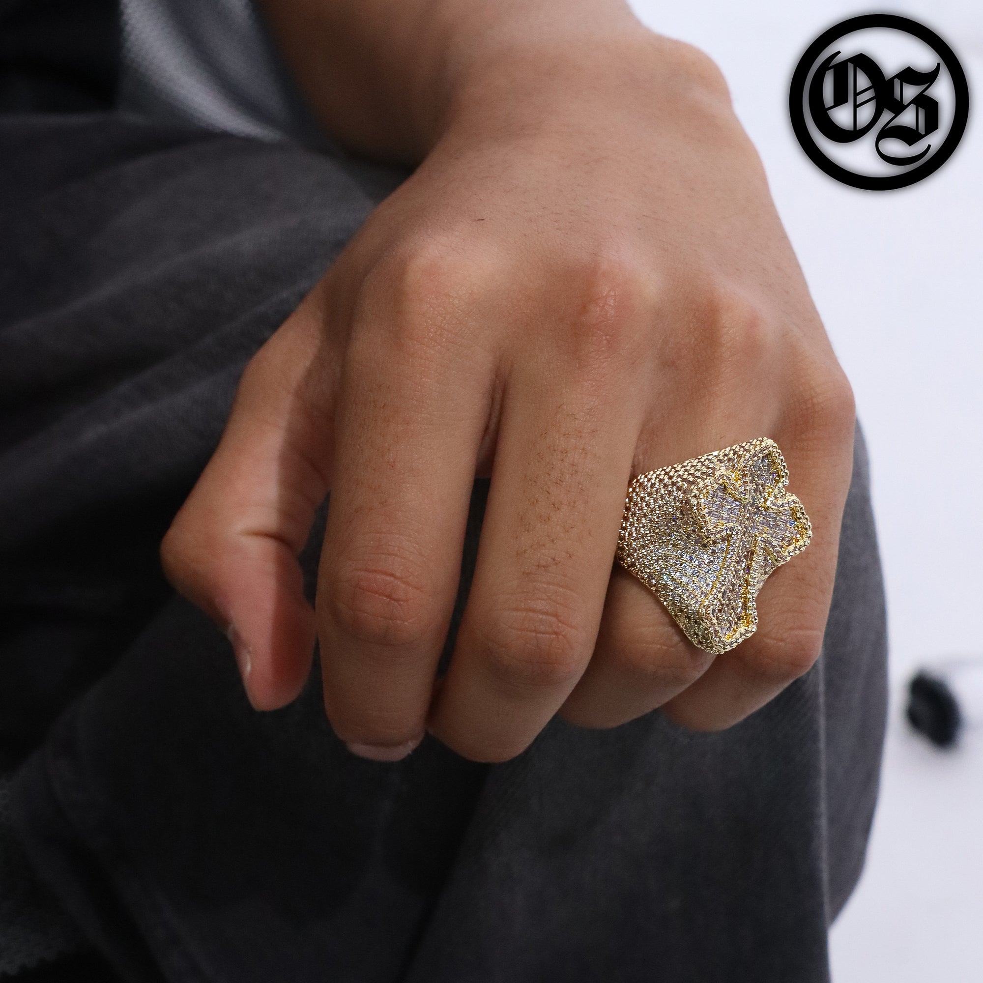 Iced Cross Rings