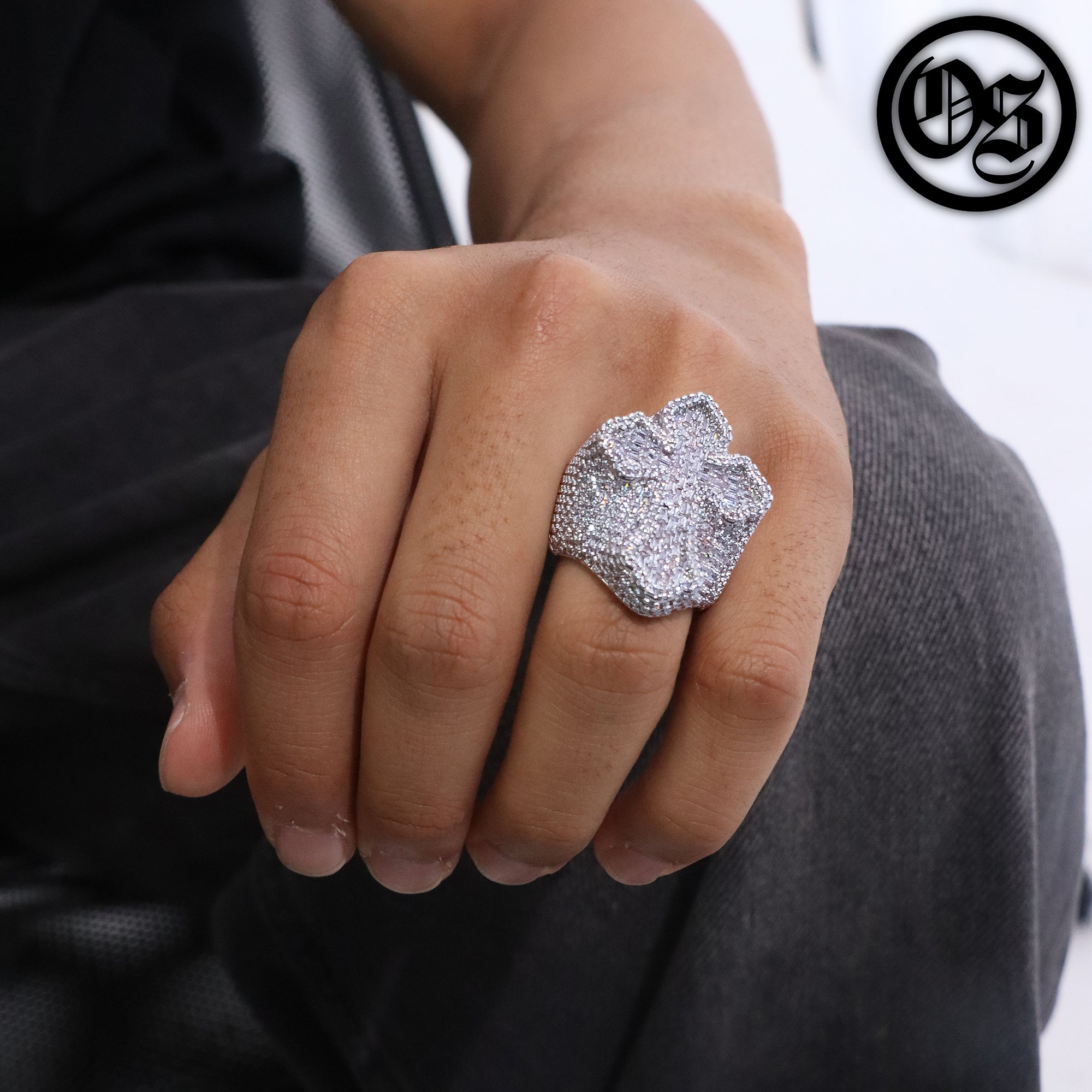 Iced Cross Rings