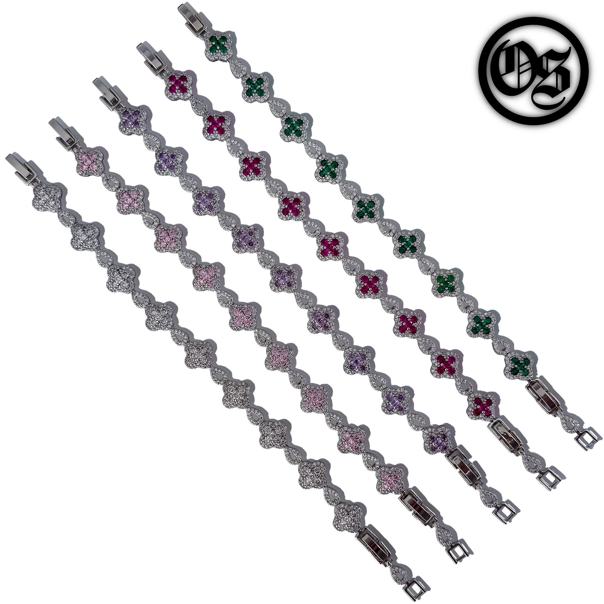 Icy Clover Bracelets