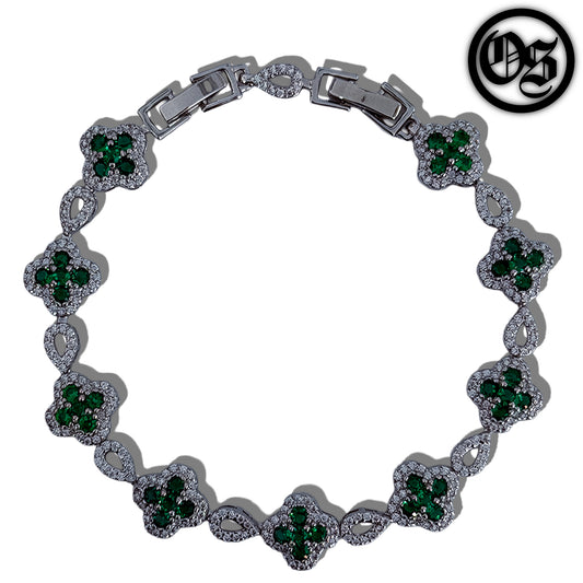 Icy Clover Bracelets - Green