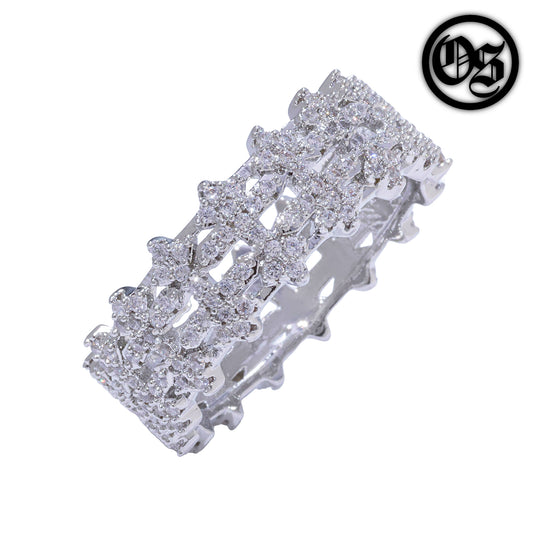 Infinite Cross Rings - Silver
