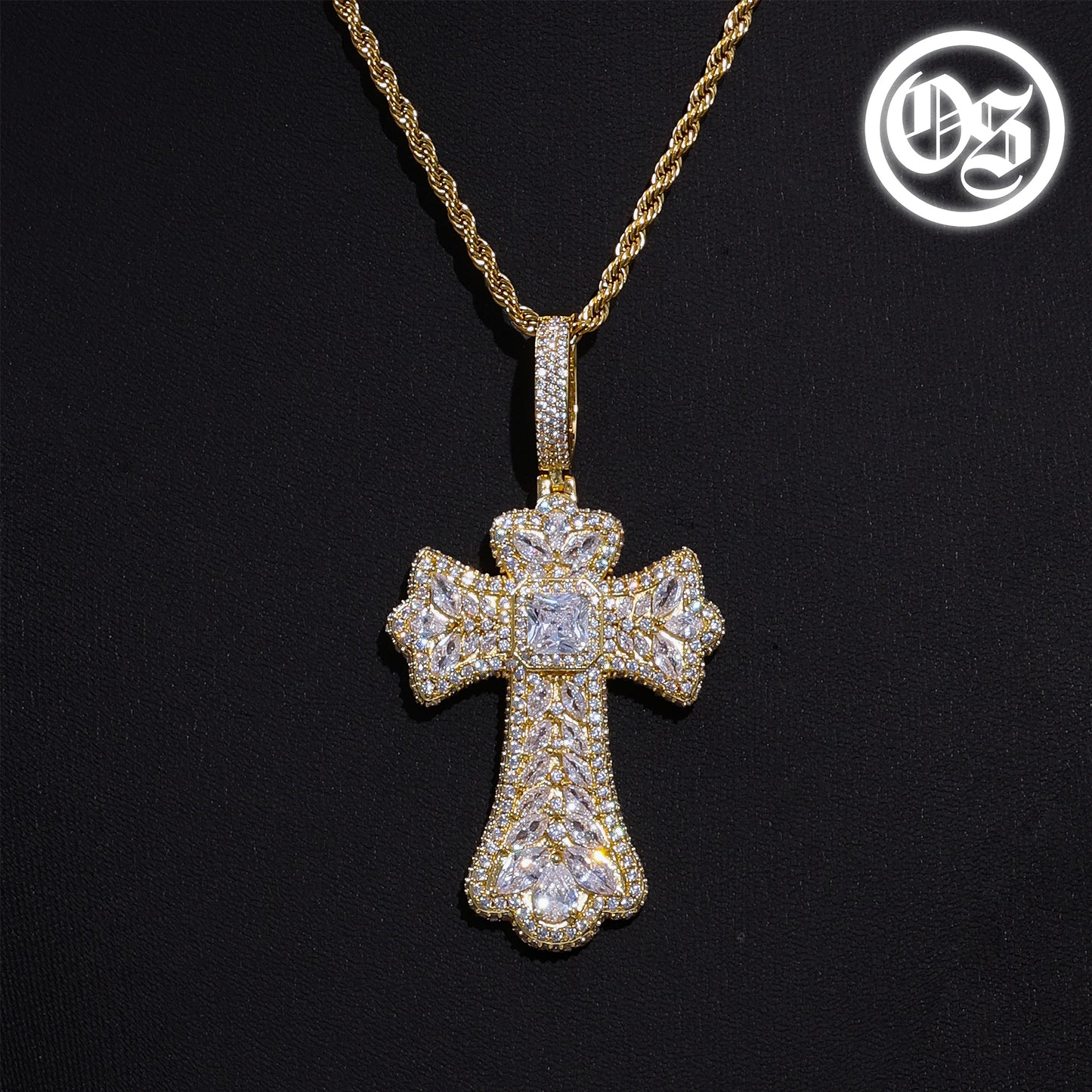 Multi Gem Cross Pendants