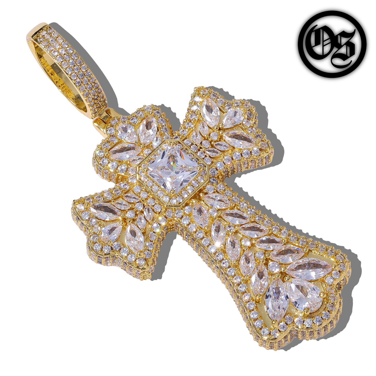 Multi Gem Cross Pendants