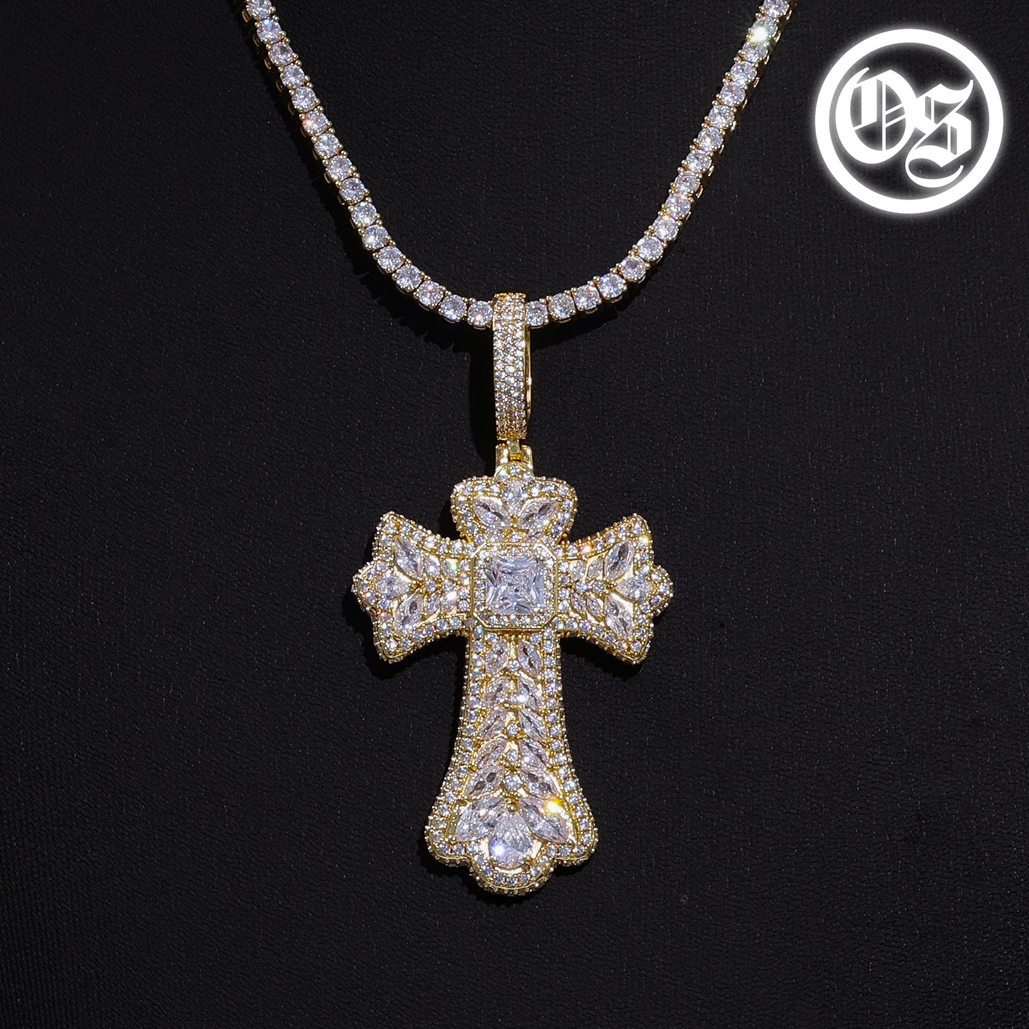 Multi Gem Cross Pendants