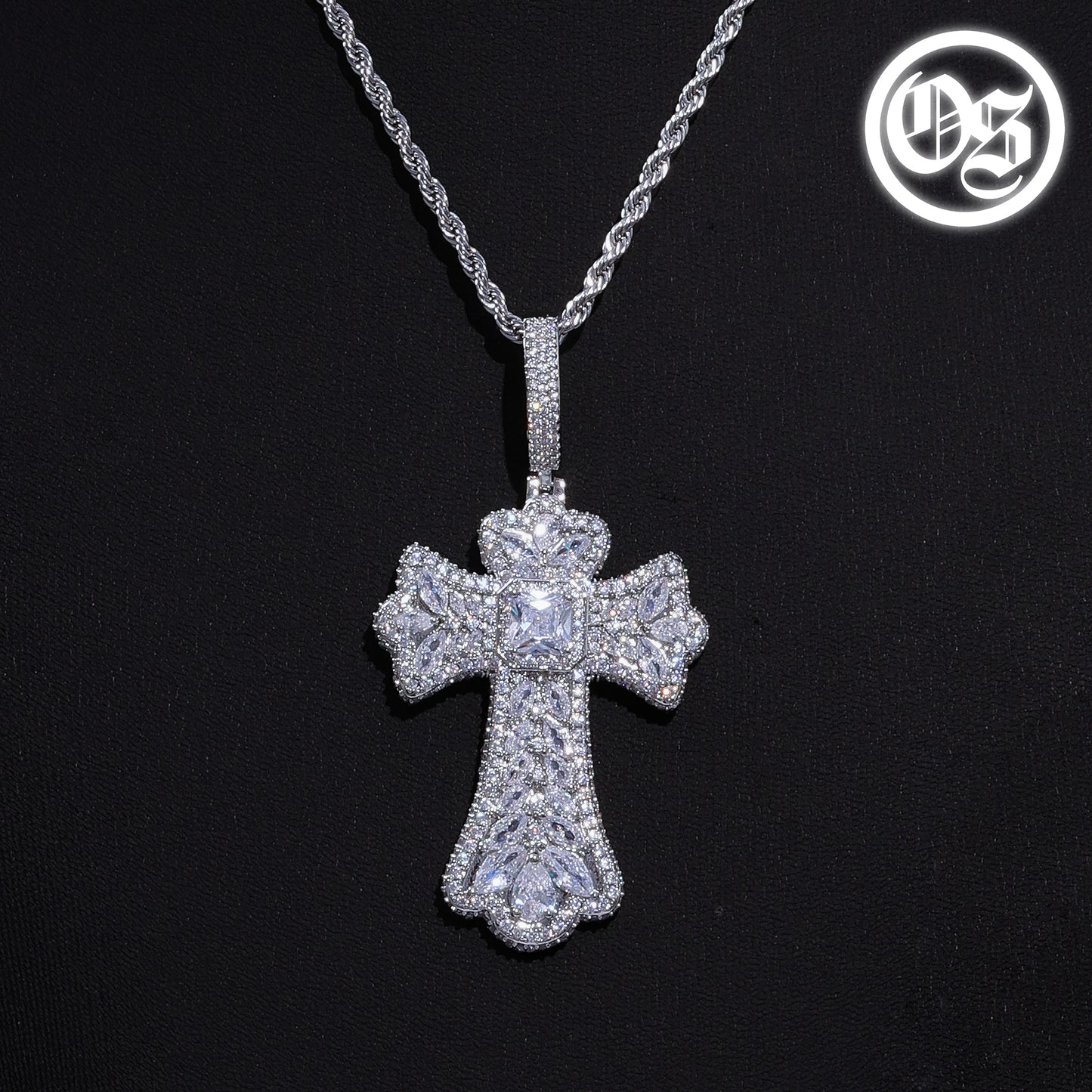 Multi Gem Cross Pendants