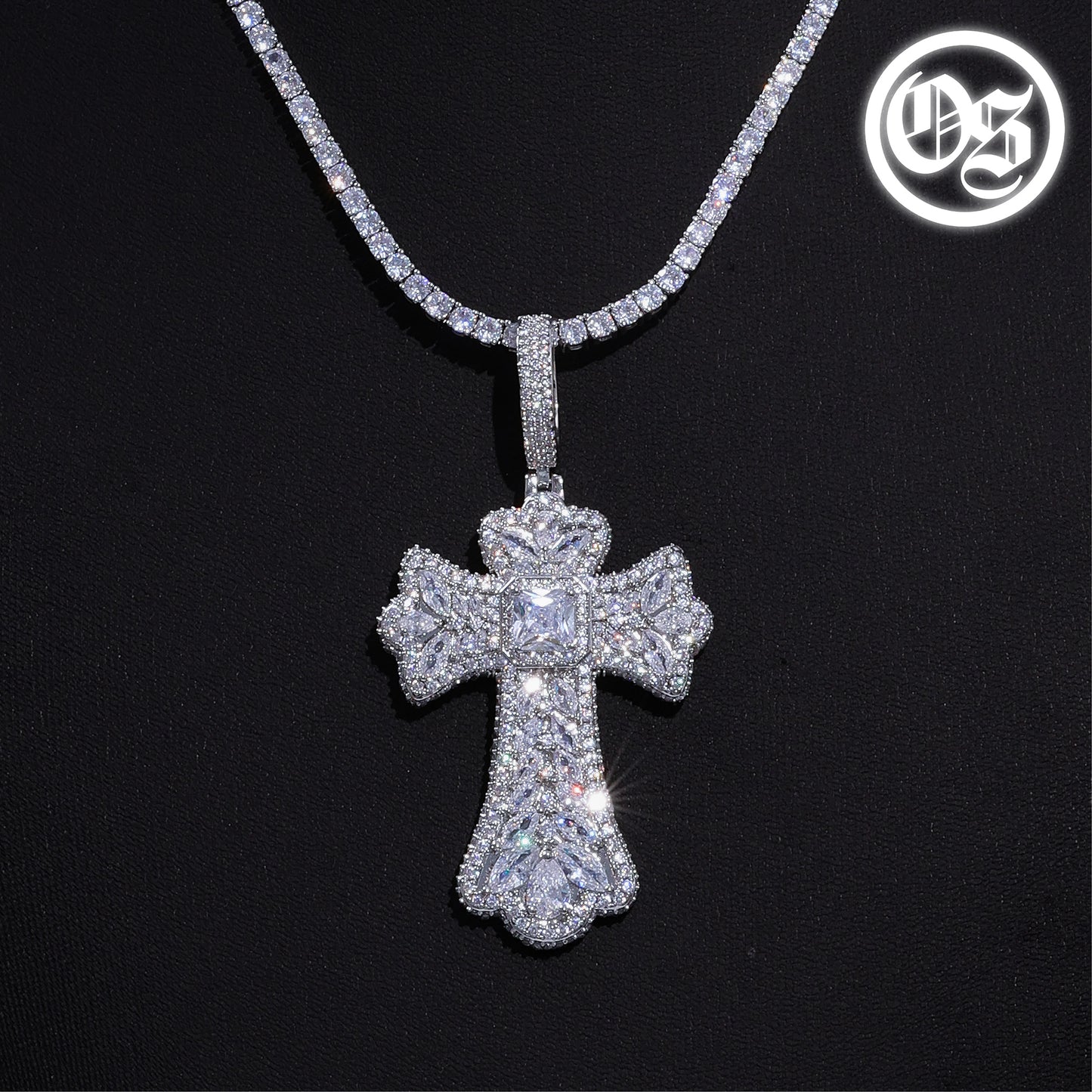 Multi Gem Cross Pendants