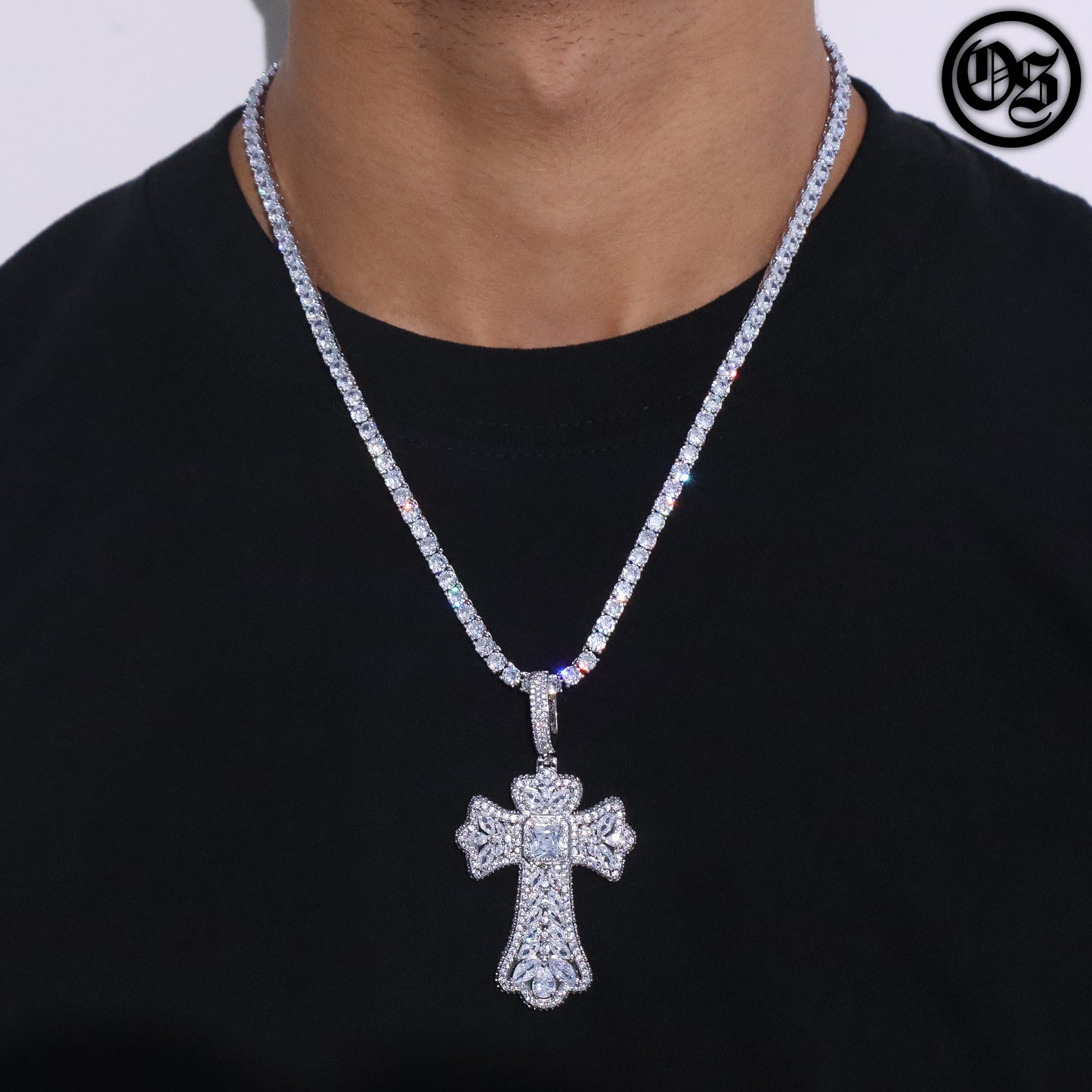 Multi Gem Cross Pendants