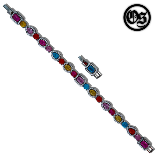 Multi-Stone Bracelets - Multicolor