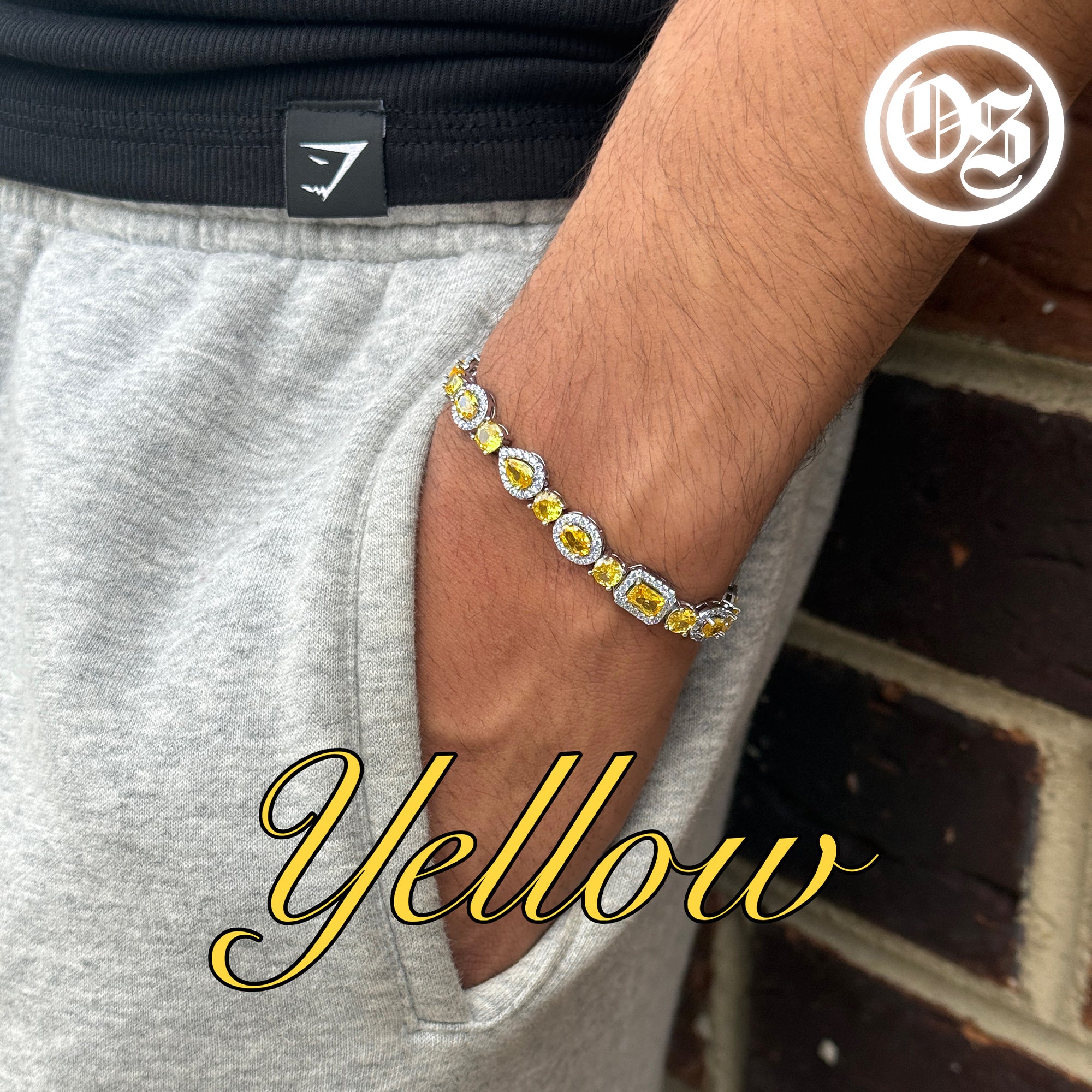 Multi-Stone Bracelets - Yellow