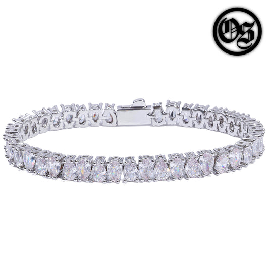 Pear Cut Bracelets - Silver