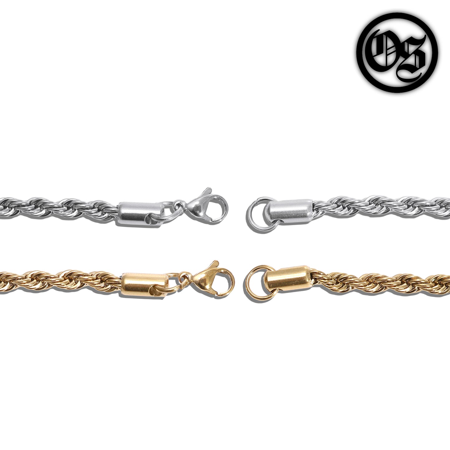Rope Chains Silver | 2-6MM