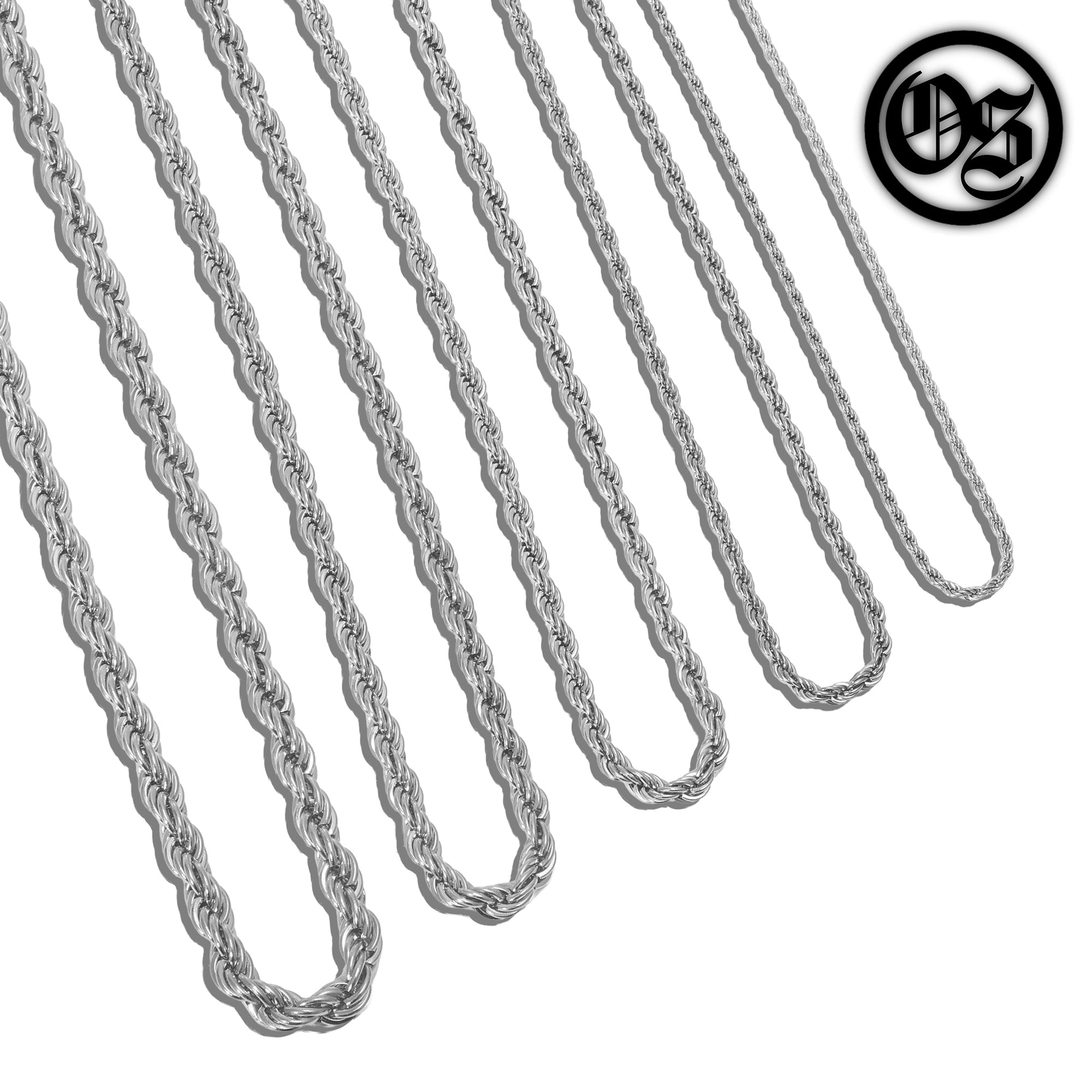 Rope Chains Silver | 2-6MM