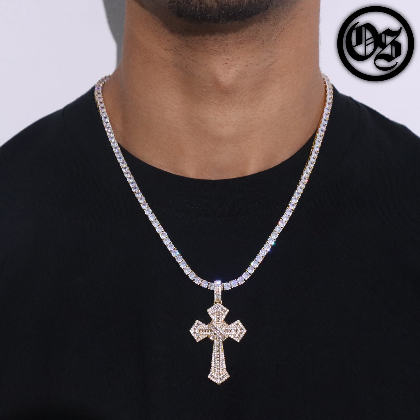 Roped Cross Pendants