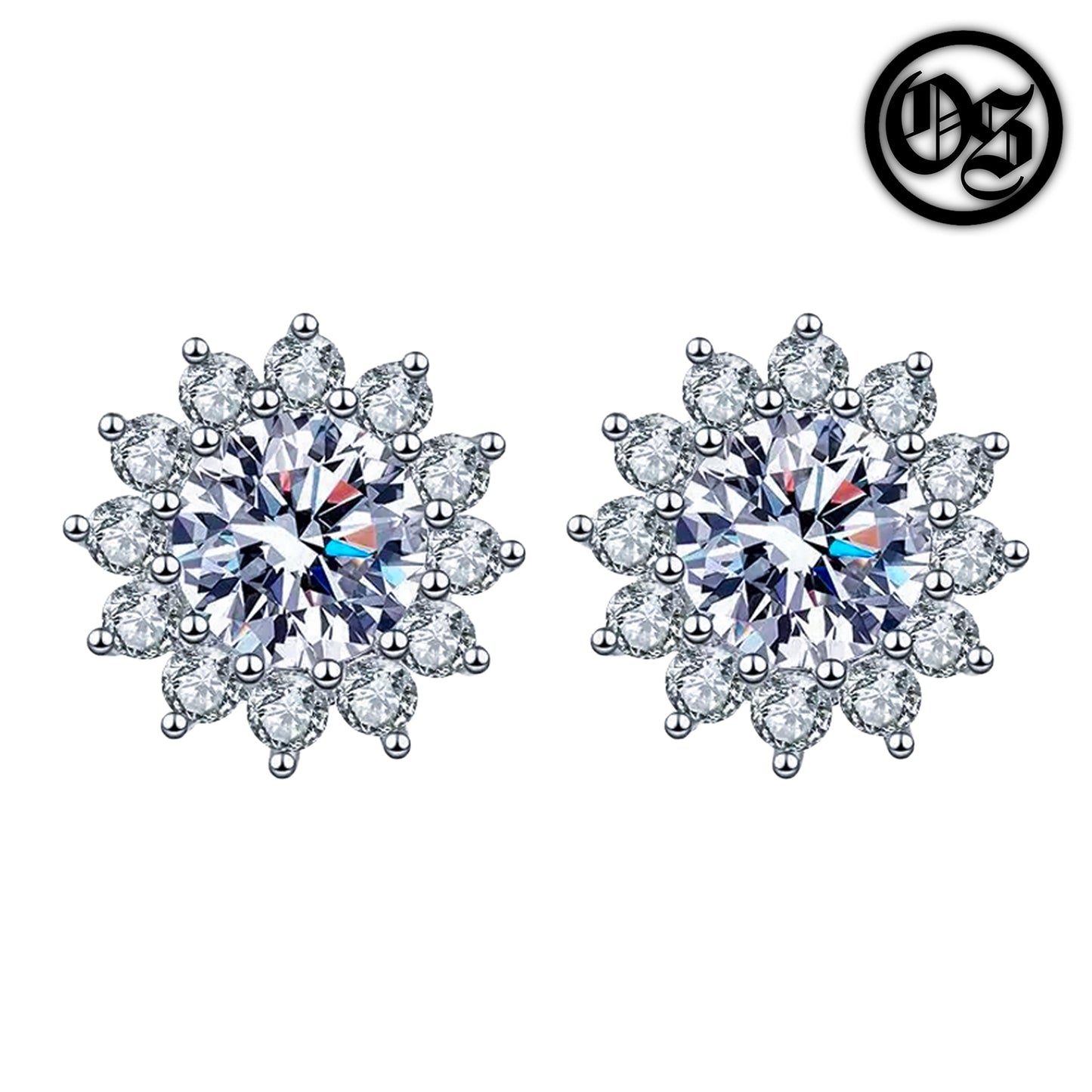 S925 Snowflake Earrings