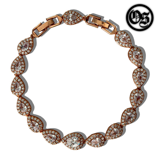 Teardrop Bracelets - Rose Gold
