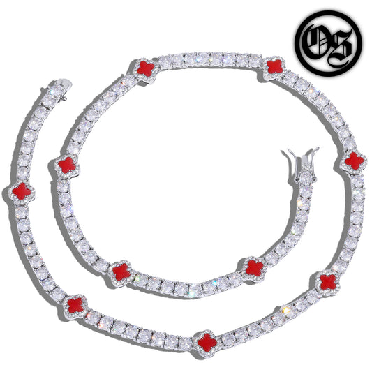 Tennis Cleef Chains - Red