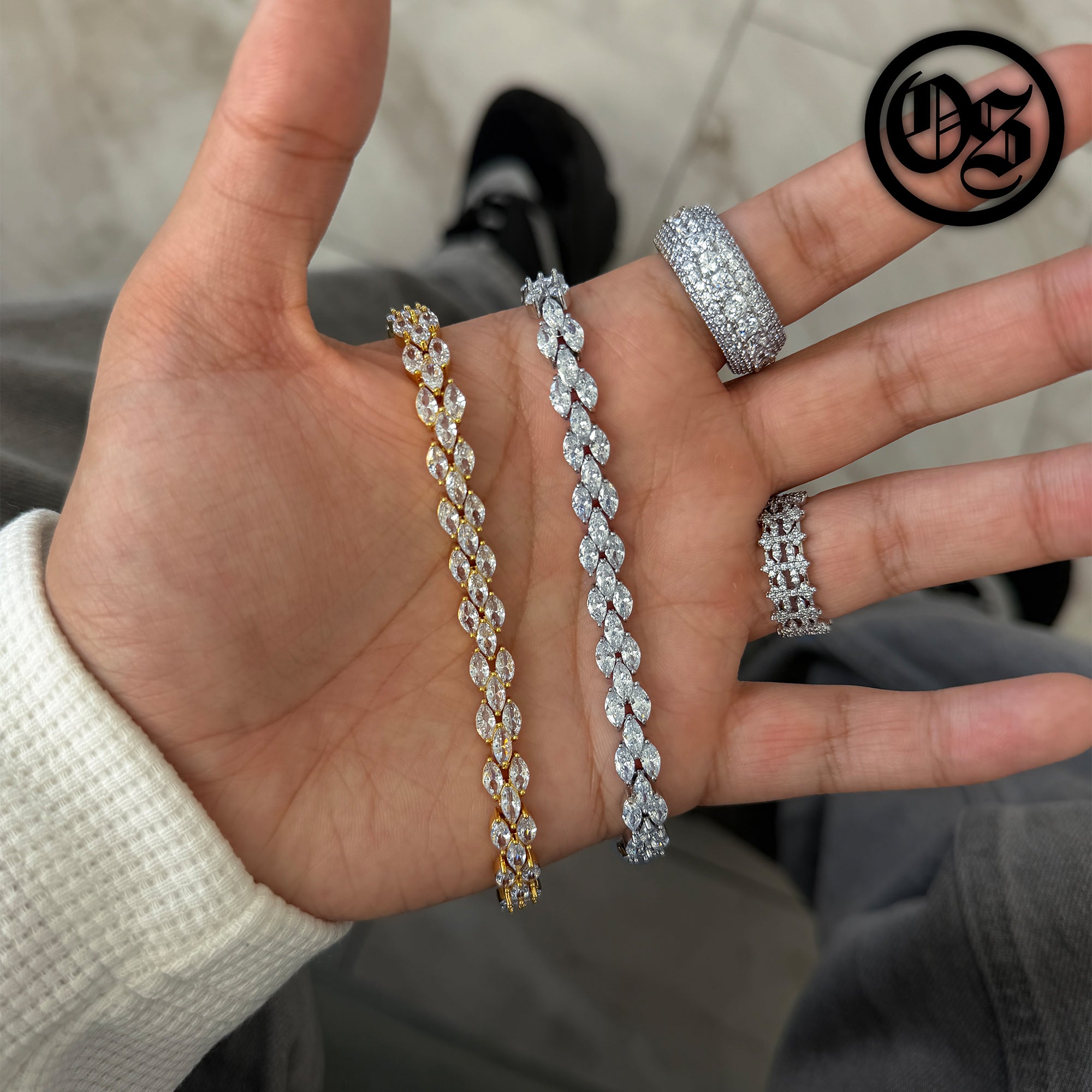 Triple Crystal Bracelets